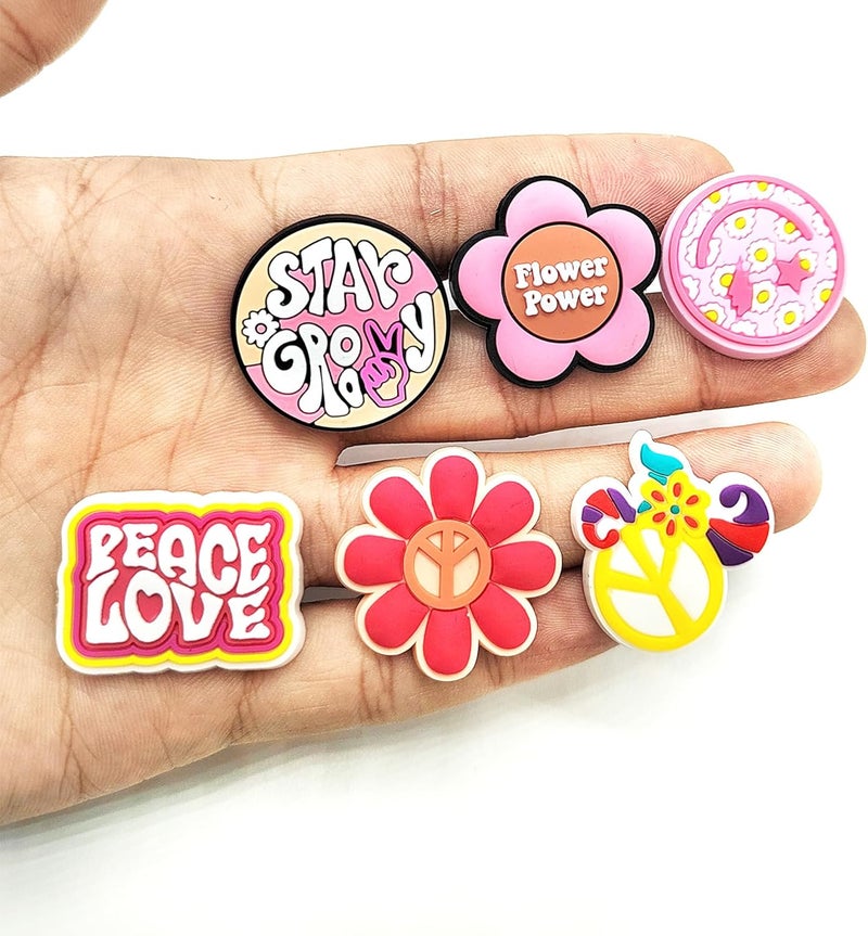 BULKITEM 25 Pcs Gamer, Summer, Nurse, Pink, Hunting, Black,USA american flag crocs,Shoe Charms, Cute Shoe Accessories Gifts Charms for Teens Kids Adults - Image 5